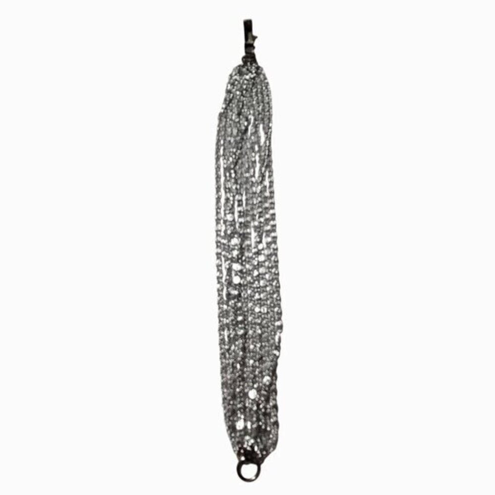 Vintage Celebrity Silver Tone Multi Chain Bracelet - Picture 7 of 8